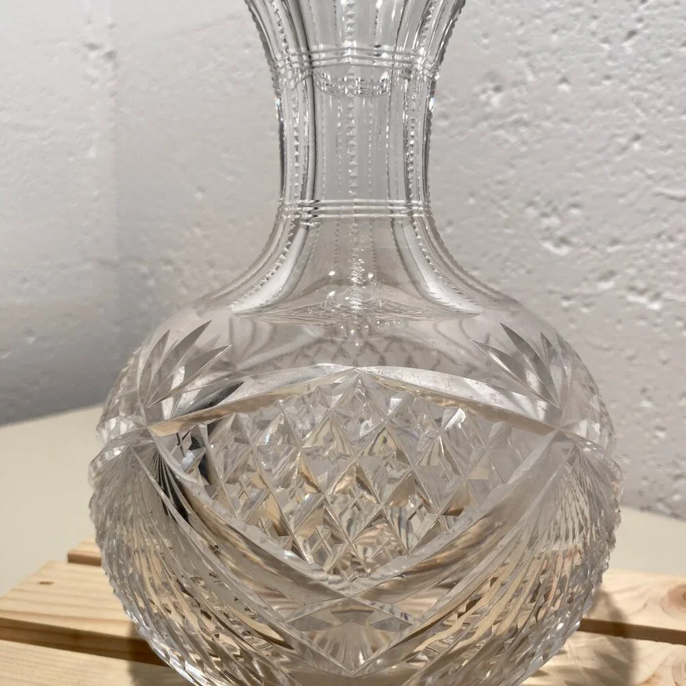 Antique American Rock Crystal Brilliant Cut Glass Vase - Picture 2 of 9